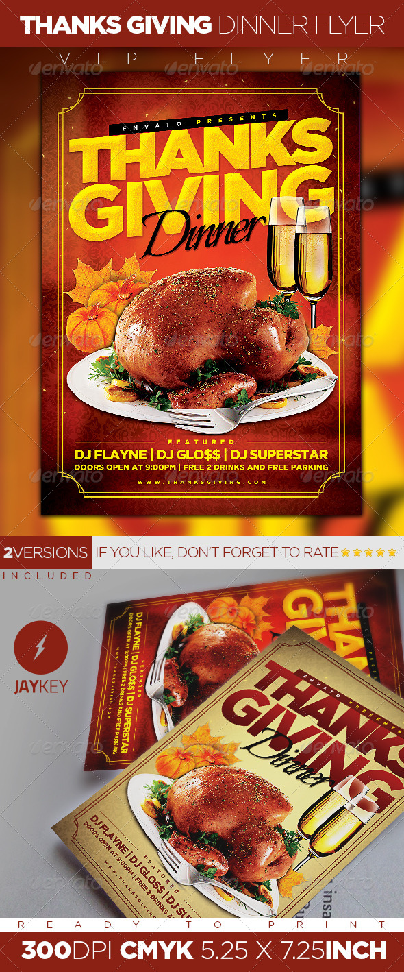 thanksgiving dinner flyer by 1jaykey graphicriver dinner flyer